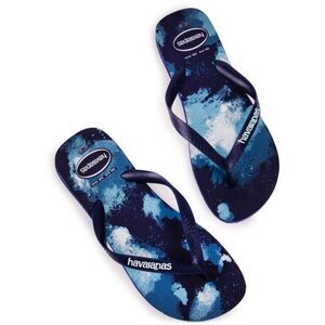 Havaianas Top Camu Sandals Flip Flops Thongs Blue Size Men's 9/10